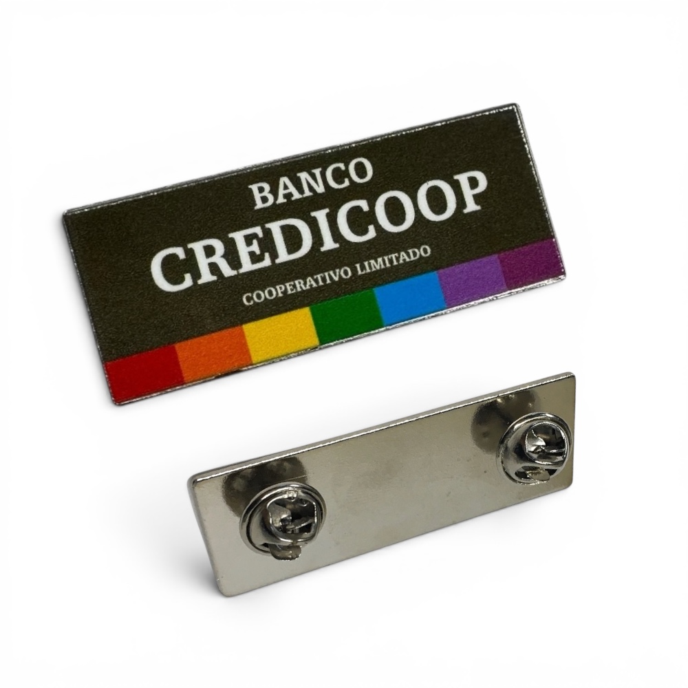 Pin identificatorio 55x20mm DTF UV